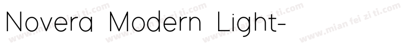 Novera Modern Light字体转换